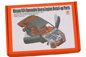 zr[fUC Hobby Design 1/24 Y XJCC GT-R R34 I[vhA&GWfBeB[ p[cZbg ^~Ή Ԗ͌^ HD03-0680