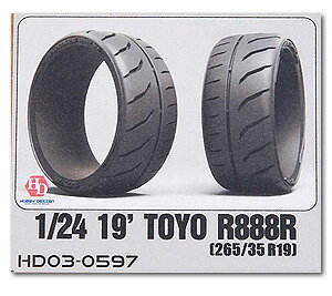 HOBBY DESIGN 1/24 g[[ ^C R888R 265/35 R19 Ԗ͌^ Toyo (HD03-0597)
