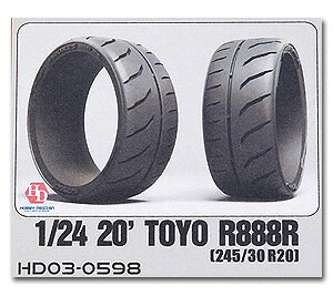 zr[fUC HOBBY DESIGN 1/24 g[[ ^C R888R 245/30 R20 Ԗ͌^ Toyo (03-0598)