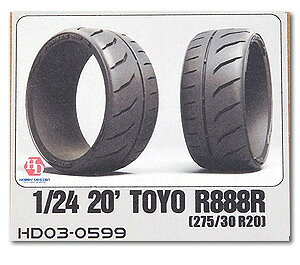 yP10{I9/1ISiIz zr[fUC HOBBY DESIGN 1/24 g[[ ^C R888R 275/30 R20 Ԗ͌^ Toyo (03-0599)