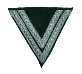 ドイツ軍 陸軍 SS シェブロン 袖章 上等兵 階級章 下士官 戦車兵 ウール製 個人装備 レプリカ