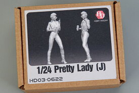 ホビーデザイン HOBBY DESIGN 1/24 プリティ レディ J フィギュア 女性 セクシー 模型 レジン製 (hd03_0622)