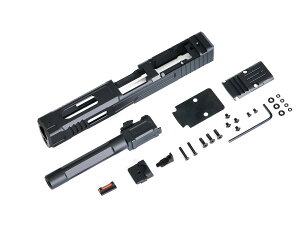 �G�b�N�X�N���t�g X Craft �X���C�h G17 Glock17 FI MK2 �O���b�N17 CNC �X���C�h �A�E�^�[�o���� �Z�b�g G19X���j�b�g���� (xcsldfig17001) �u���b�N/�S�[���h �A�E�^�[�o�����J���[