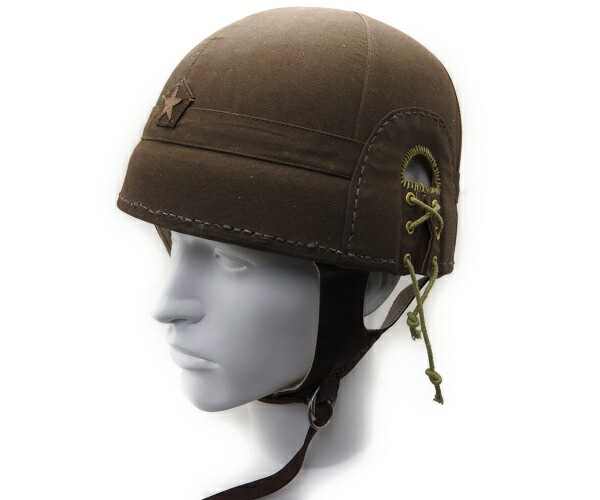 日本陸軍 戦車兵 夏用戦車帽 ヘルメット 鉄兜 複製品 サバゲー