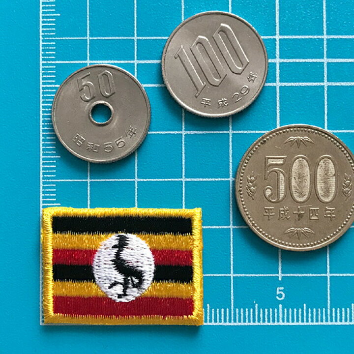 楽天市場 ウガンダ ミニ 国旗アイロンワッペン 国旗グッズのコッキス 楽天市場店