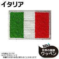 イタリア 国旗 アイロン ワッペン 　 　( 代表 応援 スポーツ 観戦 ワールドカップ サッカー ラグビー バ…