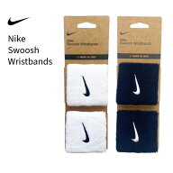 NIKE ナイキ スウッシュ リストバンド NIKEリストバンド ホワイト ブラック 白 黒 左右セット 両手 ペア …