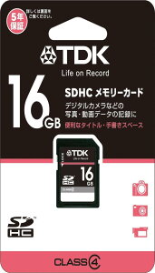 TDK SDHC�J�[�h 16GB Class4 (5�N) T-SDHC16GB4
