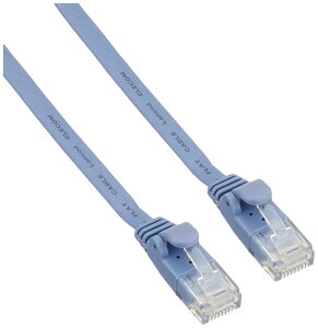 �G���R�� LAN�P�[�u�� CAT6 7m �ܐ܂�h�~�R�l�N�^ �X�[�p�[�t���b�g �u���[ LD-GF2/BU7