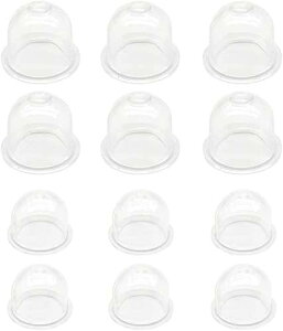 Zorte 2サイズセット 12個入 プライマリーポンプ オイルカップ 外径22mm*6+外径19mm*6 草刈機 刈払機 チェーンソー 交換用 透明 クリア ハンディタイプエンジンポンプ