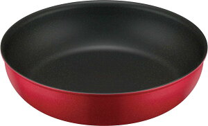 サーモス デュラブルシリーズ 取っ手のとれるフライパン 26cm レッド IH対応 KVA-026 R