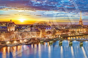 エポック社 1000ピース ジグソーパズル 海外風景 美しきセーヌ川-フランス (50×75cm) 09-032s のり付き ヘラ付き 点数券付き EPOCH