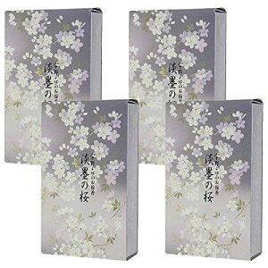 日本香堂(Nippon Kodo) 【セット品】宇野千代のお線香 淡墨の桜 バラ詰 (4個)