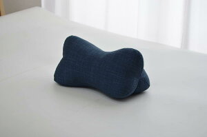 イケヒコ 寝具 まくら クッション ほね枕 約35×17cm ネイビー 日本製 低反発チップ 足枕 腰当 もっちり #2918939