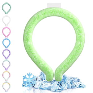 Shrykury ネッククーラー アイスネックリング クールネックリング 冷却グッズ 熱中症対策 28℃ 首掛け 首 冷却 自然凍結 冷感 首ひんやりグッズ 冷却チューブ 冷却タオル 繰り返し使用可能 暑