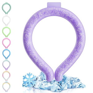 Shrykury ネッククーラー アイスネックリング クールネックリング 冷却グッズ 熱中症対策 28℃ 首掛け 首 冷却 自然凍結 冷感 首ひんやりグッズ 冷却チューブ 冷却タオル 繰り返し使用可能 暑