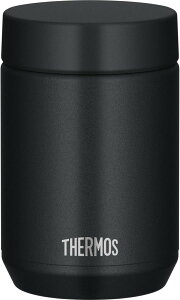 【食洗機対応モデル】 サーモス 真空断熱スープジャー 400ml ブラック 全パーツ食洗機OK 保温保冷 お手入れ簡単 口当たりがやさしい丸口設計 スタンダードモデル JED-400 BK