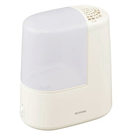 アイリスオーヤマ(IRIS OHYAMA) 加湿器 スチーム式(加熱式) 加湿量 260ml タンク容量 2.4L 7畳 9時間連続加湿 アロマ対応 小型 卓上 デスク用 AHM-H26B-C アイボリー
