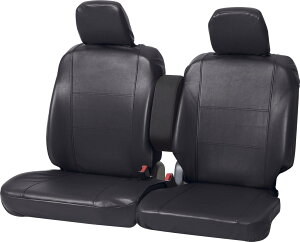 ボンフォーム(BONFORM) シートカバー グランドレザー 軽自動車 フロント2枚 ケイベンチフロント ブラック 4364-66BK