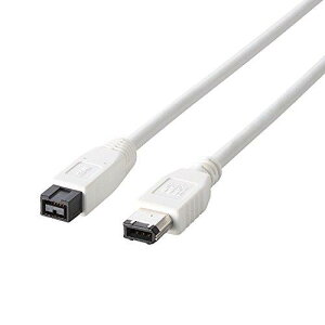 �G���R�� FireWire�P�[�u�� (IEEE1394b 9pin to 6pin) 1m IE-961WH