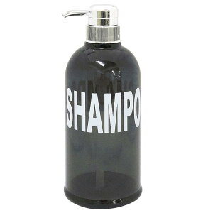 センコー モビリア ソープボトル ディスペンサー シャンプー用 直径約8.6×高23.5cm 容量約 500ml ダークグレー 55490
