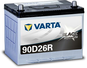 VARTA(�o���^) Black Dynamic 90D26R ���Y�ԗp�o�b�e���[ �[�d�����/�W���� �������E�����e�i���X�t���[�� 85D26R�݊�