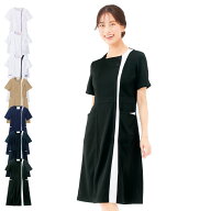 【9/25限定「2コ以上」で「5％OFF」クーポン】スクエアカラーワンピース【医療 ナース 看護師 白衣 女性 …