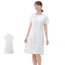 [20％OFF]コードレーン クレリックショールカラーワンピース(ホワイト)【楽天スーパーセール 上質 上品 高級 医療 ナース 看護師 白衣 女性 ユニフォーム エステ サロン 受付 制服 クリニック 美容 ナースリー 人気 おすすめ かわいい】1148