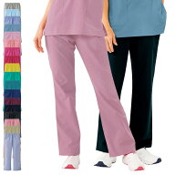 ナースリー美脚スクラブパンツ【医療 ナース 看護師 白衣 レディース メンズ 女性 男性 男女兼用 ズボン …