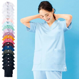 マルチジャケット スクラブ【ストレッチ 透け防止 白衣 医療 ナース 看護師 病院 制服 ユニフォーム 女性 レディース 大きいサイズ 吸汗速乾 UVカット ナースリー 人気 おすすめ】2300