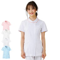 配色花衿ジャケット【医療 ナース 看護師 白衣 女性 ナースウェア ユニフォーム ナースリー 人気 おすす…