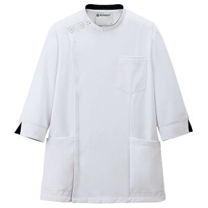 【10/30限定ポイント最大10倍!】アクティブストレッチ 7分袖ケーシージャケット(メンズ)【医療 ナース 看護 白衣 男性 ナースリー 人気 おすすめ】2488