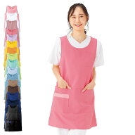 NEWチュニック型エプロン(さらりタッチ) (M〜7L)【ナース エプロン 介護 病院 保育士 ユニフォーム ワー…