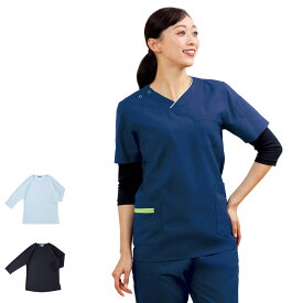 【25日限定ポイント最大100％バック】KAZEN 男女兼用インナーTシャツ 【医療 ナース 看護 白衣 女性 男性】 16013