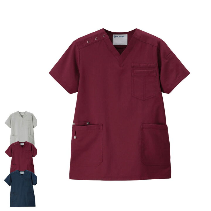 楽天市場 2459 リップストップストレッチスクラブ Unisex 医療 ナース 看護師 白衣 女性 男性 メンズ レディース かっこいい おしゃれ ナースリー 白衣ナースシューズ