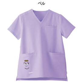 バーバパパ スクラブジャケット(Unisex)【医療 ナース 看護 白衣 女性 ナースリー】BA2541