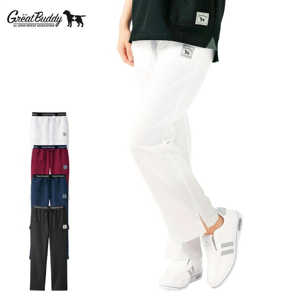 【9/10限定!ポイント5倍】グレートバディ ヘリンボーンストレッチスクラブパンツ(Unisex) SS～3L【医療 ナース 看護 白衣 男女兼用 おしゃれ きれい ナースリー 人気 おすすめ】2816