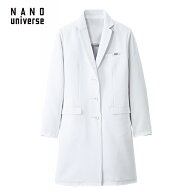 ナノ・ユニバース ドクターコート(S〜4L)【医療 ナース 看護 白衣 女性 診察衣 医師 薬剤師 薬局 ユニフ…