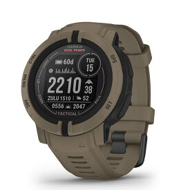 GARMIN(ガーミン) Instinct 2 Dual Power Tactical Edition Coyote Tan Suica対応 タフネスアウトドア GPS ウォッチ 日本正規品 小