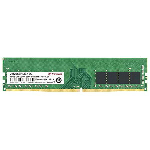 Transcend fXNgbvPCp PC4-21300(DDR4-2666) 16GB 1.2V 288pin U-DIMM 1Rx8 (2Gx8) CL19 ۏ JM2666HLE-16G