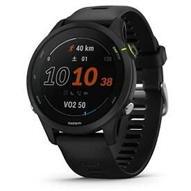 ガーミン(GARMIN) Forerunner 255 Music ランニングウォッチ Black 日本正規品 バンドサイズ22mm