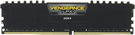 CORSAIR DDR4 デスクトップPC用 メモリモジュール VENGEANCE LPX Series ブラック 16GB 2枚キット CMK32GX4M2A2666C16