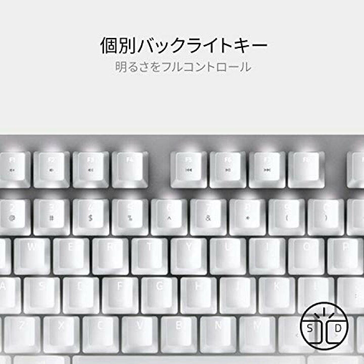楽天市場】Razer BlackWidow Lite JP Mercury White メカニカル 
