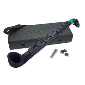 NUVO ヌーボ プラスチック製管楽器 完全防水仕様 サックス C調 jSax 2.0 Black/Green N520JBGN (専用ハードケース付き) 国内正規品