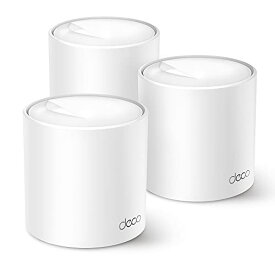 TP-Link WiFi 無線LANルーター Wi-Fi6 2402 + 574 Mbps HE160 メッシュWi-Fiシステム 3年保証 Deco X50/A 3ユニット