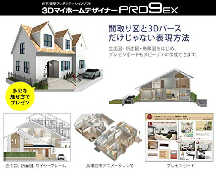 楽天市場】3DマイホームデザイナーPRO9 EX プレゼンガイドブック付 