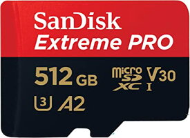 マイクロSD 512GB サンディスク Extreme PRO microSDXC A2 SDSQXCZ-512G 海外パッケージ品