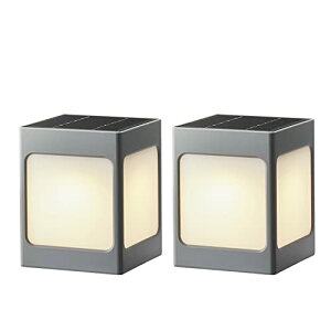 タカショー(Takasho) ソーラーライト ひかりノベーション サンチャージ 道のひかり 2個セット グレー LGS-LH01P 屋外 明るさ自動調整 鮮やかな光