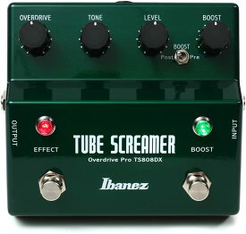 Ibanez アイバニーズギター用オーバードライブ Tube Screamer +Booster チューブスクリーマー+ブースター TS808DX