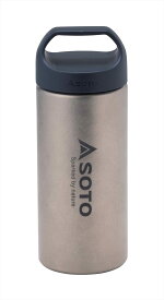 ソト (SOTO) 水筒 ボトル 200ml 軽量 丈夫 チタン製 保温 保冷 真空断熱 エアロボトル200 ST-AB20 シルバー 本体サイズ:直径6.2 高さ16.8cm